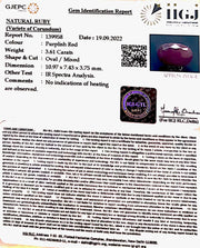 3.61/CT Natural Neo Burma Ruby with Govt. Lab Certificate-2331